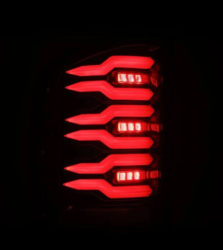AlphaRex LUXX-Series LED Tail Lights Alpha-Black for 2007-2013 Chevrolet Silverado 1500, Part ARX620090