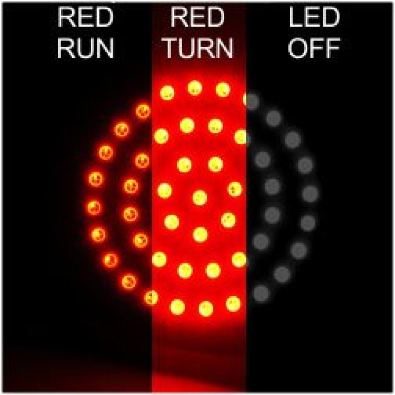 Letric Lighting Deluxe Bullet Style Red Switchbacks – Part Number letLLC-D7SRR