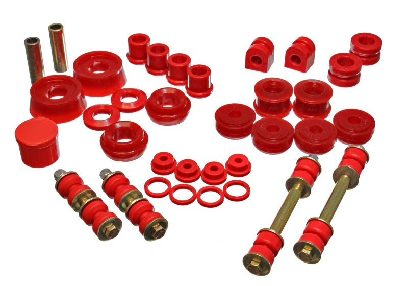 Energy Suspension eng5.18114R 2003-2005 Dodge SRT-4 FWD Red Hyper-Flex Master Bushing Set