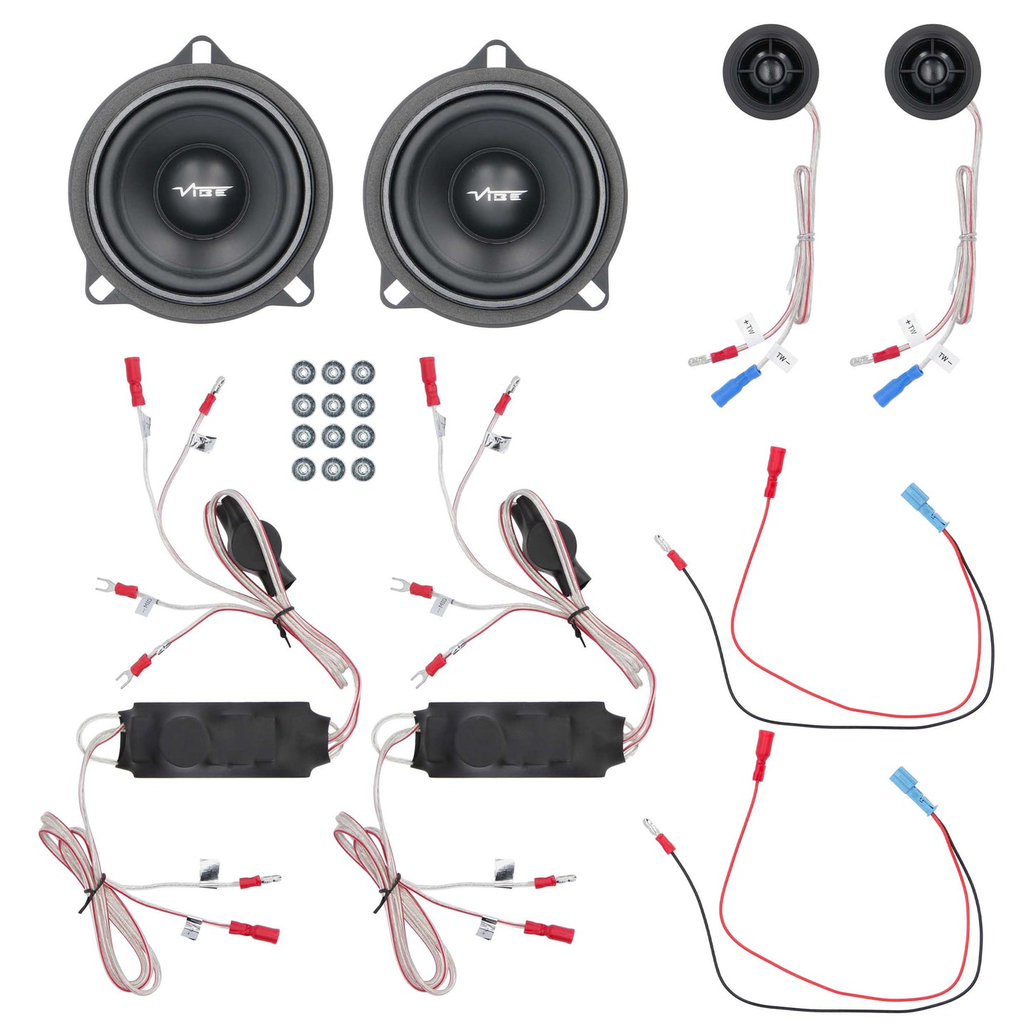 Vibe by Metra Electronics 4" Plug-N-Play Front Door Speaker Set Fits Select BMW - View 5