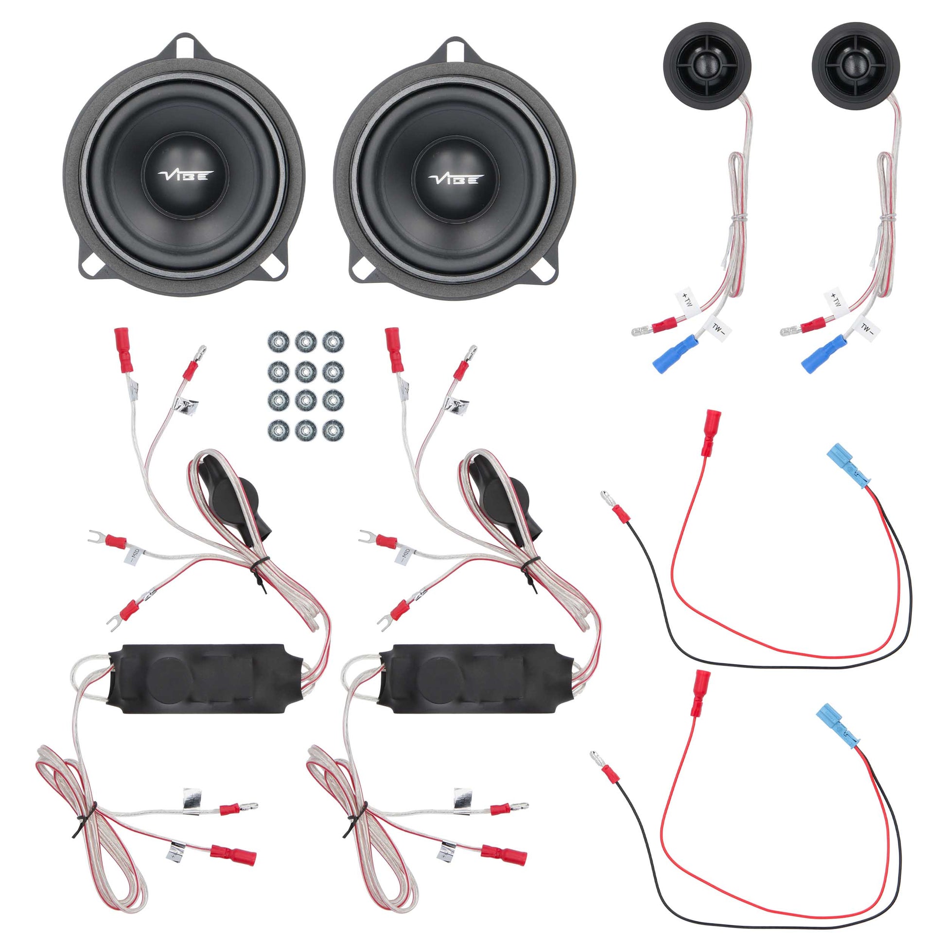 Vibe by Metra Electronics 4" Plug-N-Play Front Door Speaker Set Fits Select BMW - View 5