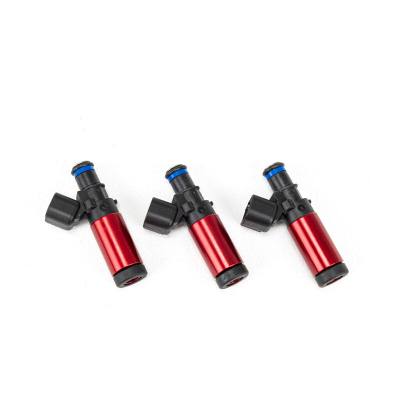 Injector Dynamics 1050-XDS Fuel Injector Set - 55mm Length with 11mm Machine Top and 34.55 D Adaptor