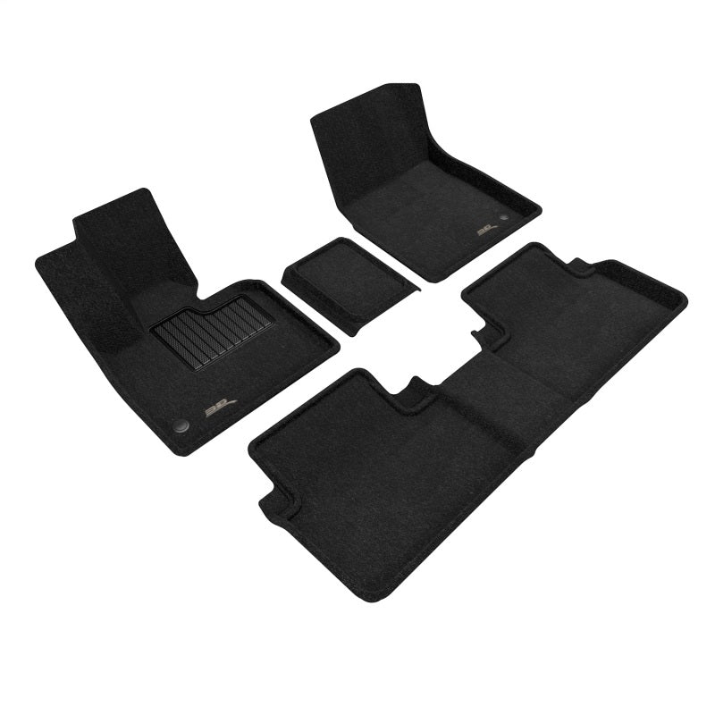3D MAXpider Elegant Floor Liners for 2014-2018 BMW i3, Black, 3-Piece Set - aceL1BM09404709