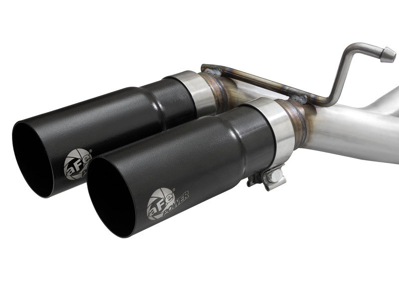aFe Rebel Series 3-Inch Stainless Steel Cat-Back Exhaust with Black Tips for 2015-2020 Ford F-150