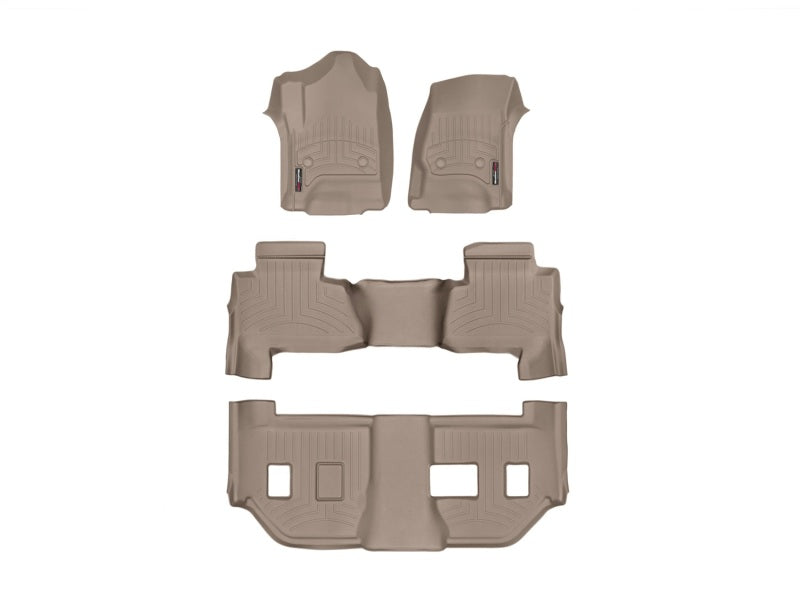 WeatherTech 15 Chevy Suburban Front Rear and Rear FloorLiners - Black
