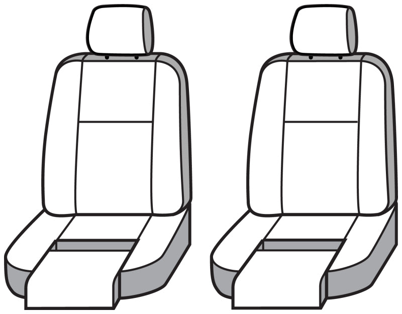 Covercraft 22-23 Jeep Grand Wagoneer Polycotton SeatSaver Front Row Seat Covers - Gravel