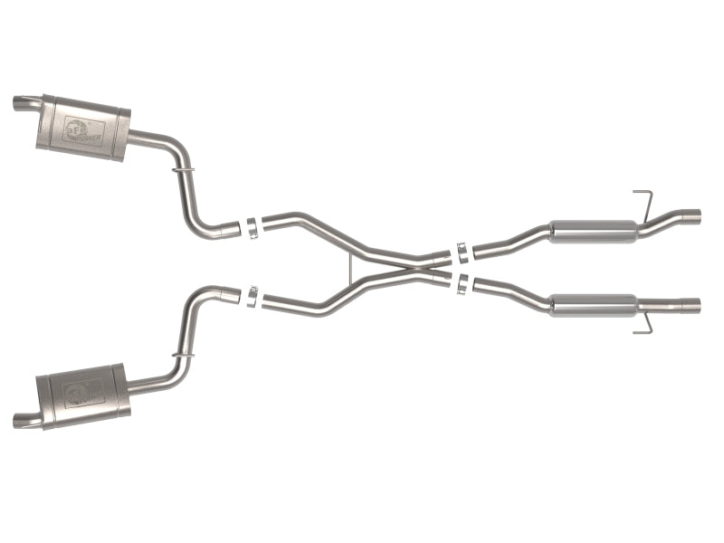 aFe Vulcan Series Stainless Steel Cat-Back Exhaust System, Part Number 49-38100, for 2021-2026 Jeep Grand Cherokee L