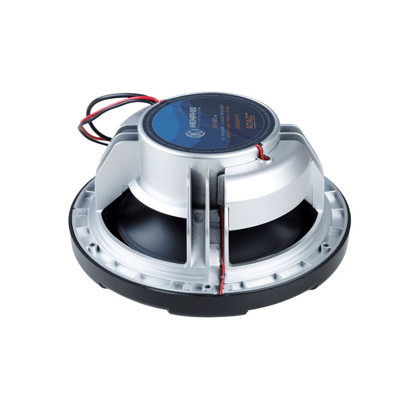 Memphis - MM804 - MARINE 8" 2-WAY SPKR B&W GRILLES WITH RGB LED