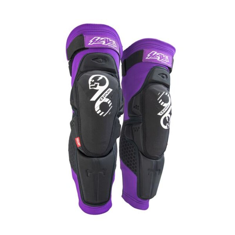 EVS - evsSLAY96K-XXL - Slayco96 Knee Guard Pair, Purple/Black, 2XL