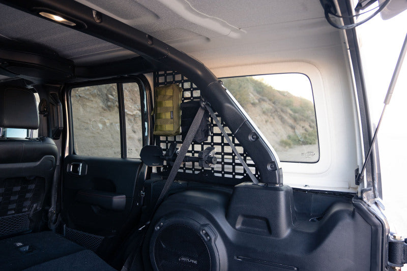 DV8 Offroad DVE-MPJL-01 Rear Window Molle Panels for 2018-2025 Jeep Wrangler JL