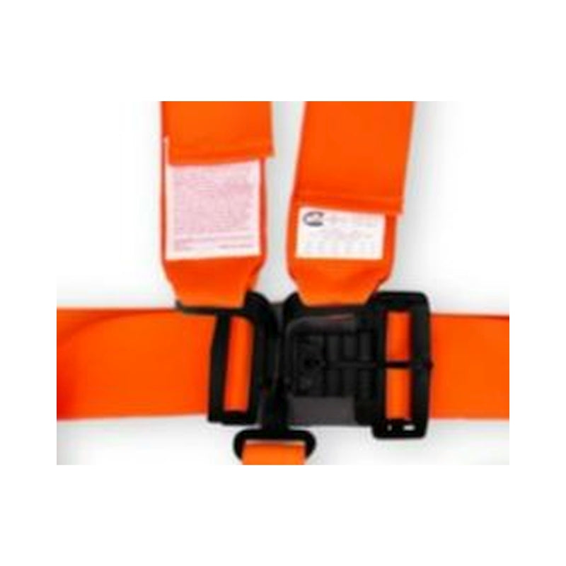 RaceQuip RQP711041RQP Orange Latch & Link 5-Point Seat Belt Harness