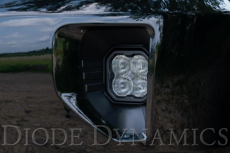 Diode Dynamics SS3 Sport Type SV1 Fog Light Bracket Kit with Amber Backlight, Yellow SAE Fog