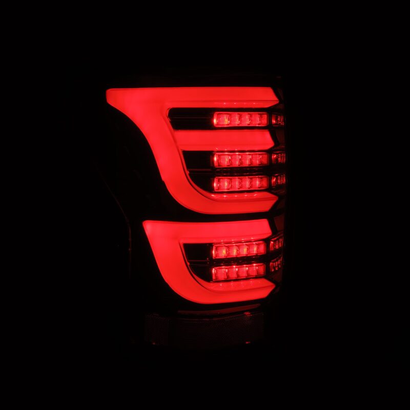 AlphaRex LUXX-Series LED Tail Lights, Alpha-Black, ARX670040 for 2007-2013 Toyota Tundra
