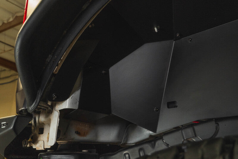 DV8 Offroad Rear Aluminum Inner Fender Liners for 2021-2025 Ford Bronco - Satin Black Finish