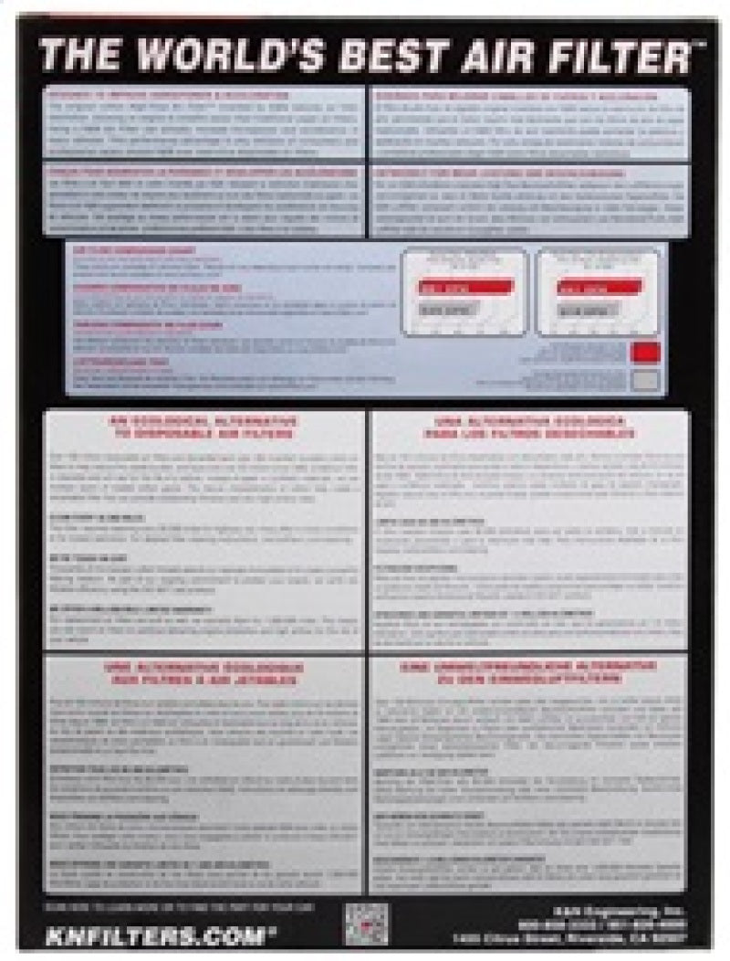 K&N Engineering 33-2367 High-Flow Replacement Air Filter for BMW 135i, 335i, 335is and 535i