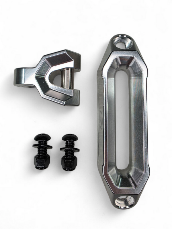 Elektric Off Road Winch Hawse Fairlead and Hook Combo with Anodized Finish - Part ELK-WFL110003