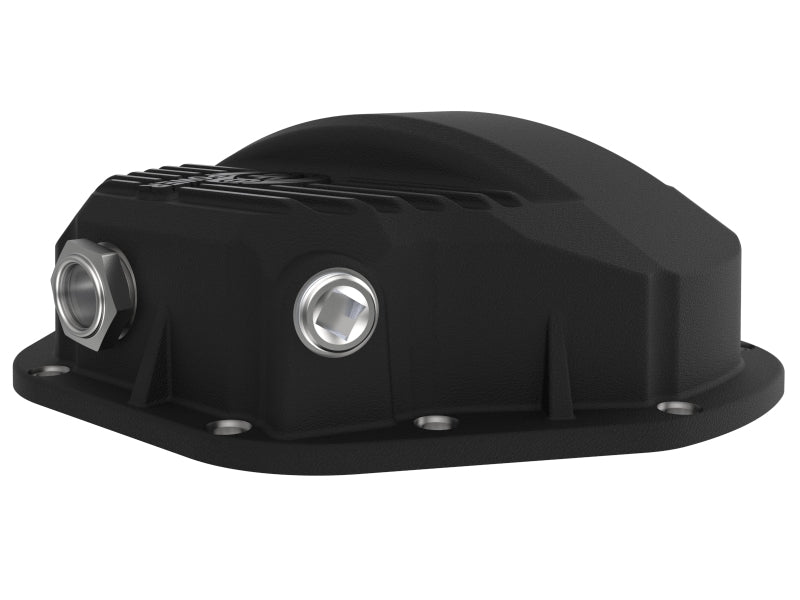 aFe Power Pro Series Rear Differential Cover, Part Number 46-70032, Black with Machined Fins