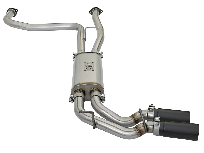 aFe Power Rebel Series 2.5-Inch Cat-Back Exhaust with Black Tips for 2016-2017 Nissan Titan V8 5.6L
