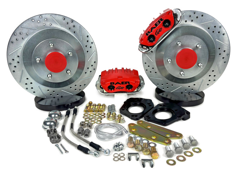 Baer Brakes 64-72 GM Chevelle/Cutlass/Skylark 13-inch Classic Series Front Brake Kit - Red