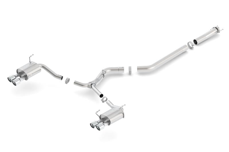 Borla 140595 S-Type Cat-Back Exhaust System for 2015-2021 Subaru WRX and WRX STI Sedan