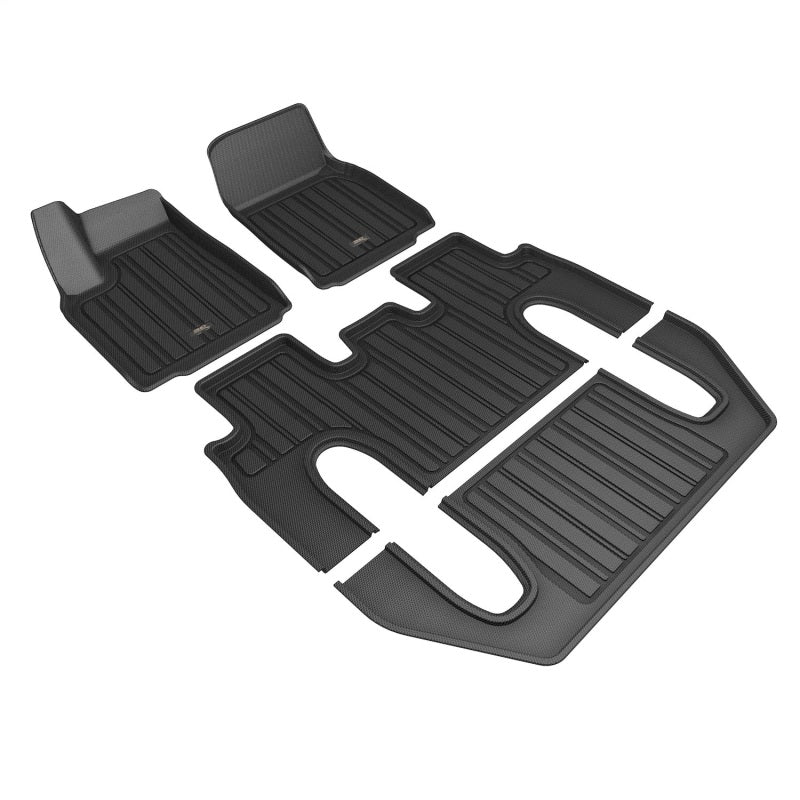 3D MAXpider ELITECT Floor Liners for 2022-2026 Tesla Model X 6-Seat, Black, 4-Piece Set - aceE1TL04301809