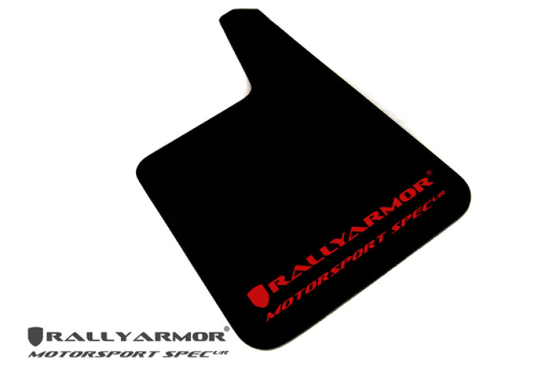 Rally Armor Universal fitment (no hardware) Motorsport Spec Red Mud Flap w/ White Logo