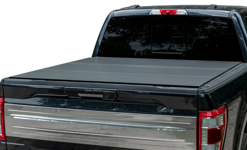 Access LOMAX Hard Tri-Fold Tonneau Cover accB5030059 for 2022–2026 Nissan Frontier 5-Foot Bed