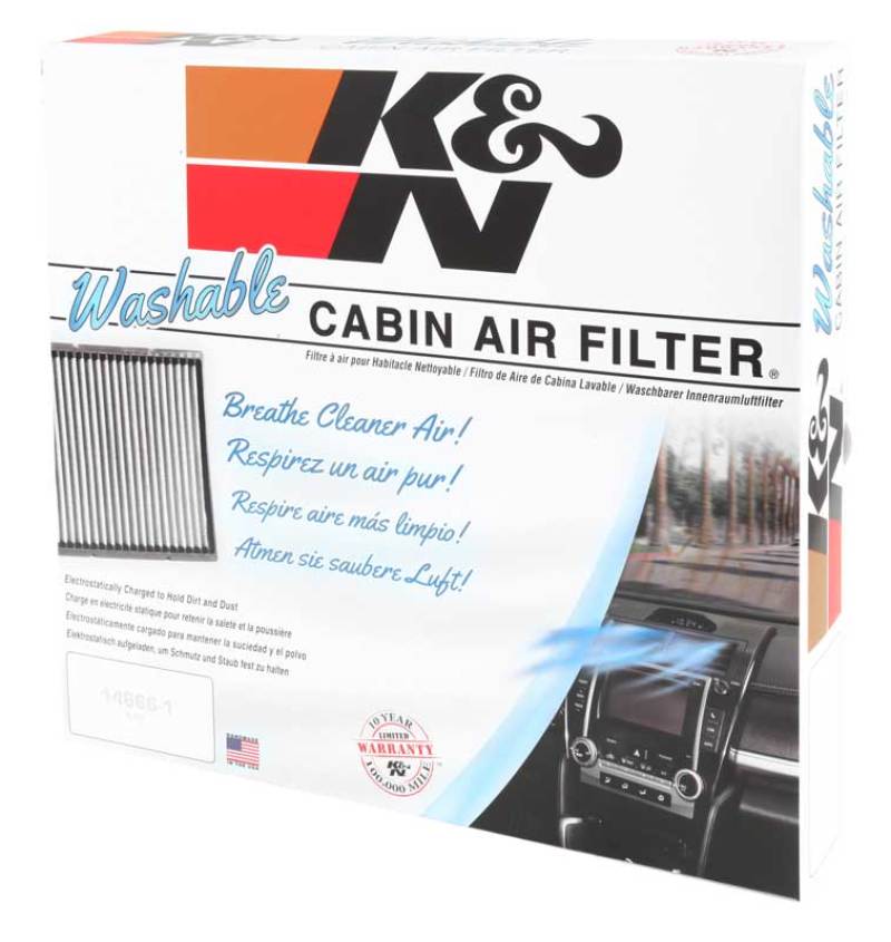 K&N Engineering VF3019 Washable Cabin Air Filter for BMW X5 and X6