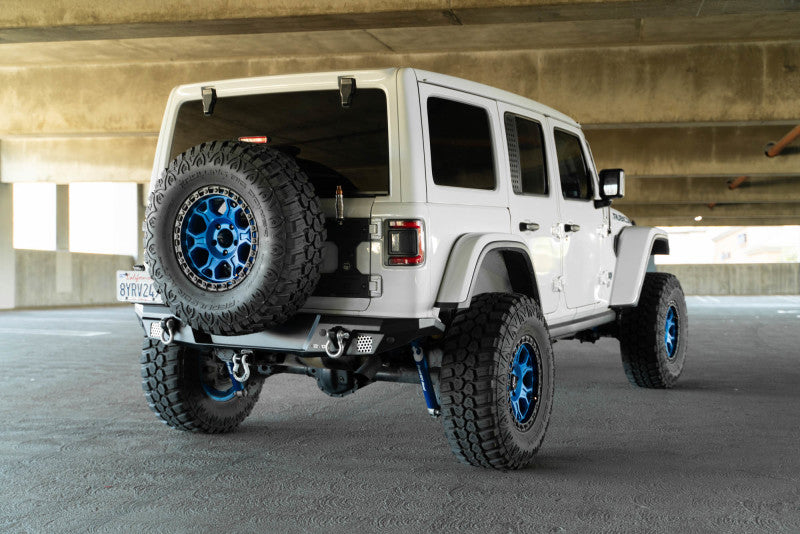 DV8 Offroad FS-7 Series Rear Bumper for 2018-2025 Jeep Wrangler JL, Part Number dveRBJL-12