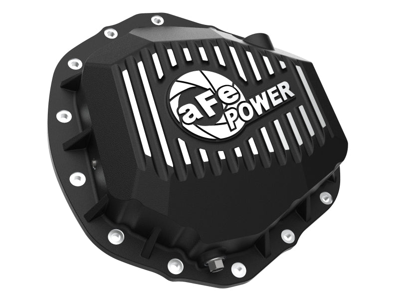 aFe POWER Pro Series Rear Differential Cover with Machined Fins, Black, Part Number 46-71260B