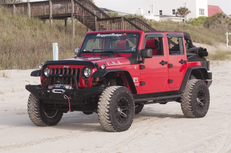 Rugged Ridge Window Rain Deflectors 07-18 Jeep Wrangler Unlimited JK