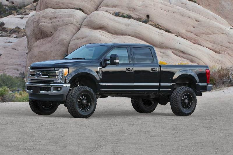 Fabtech 17-20 Ford F250/350 4WD Diesel 6in Radius Arm System w/DL 4.0 Coilover & Rear DL 2.25 Shocks