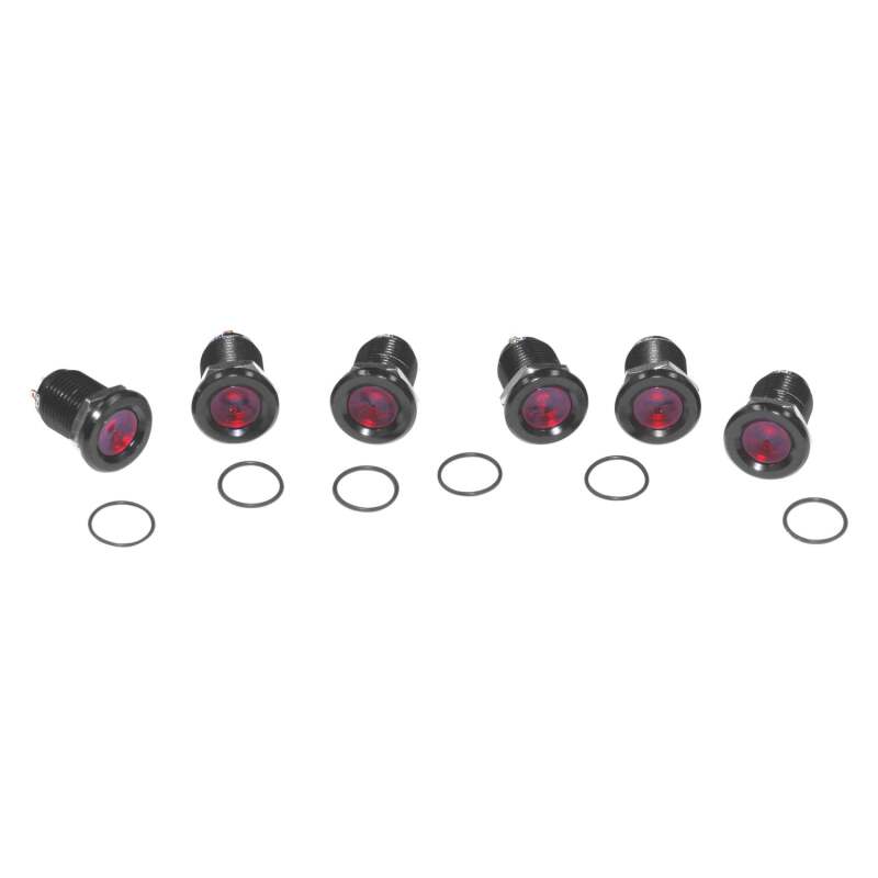 Letric Lighting Royal Flush Mount 9–16-Inch Black/Red Motorcycle License Plate Light, Part Number letLLC-RFSB