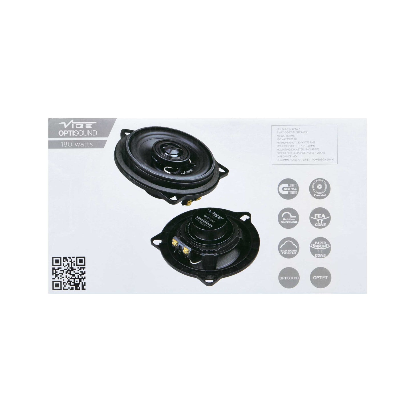 Vibe by Metra Electronics 4" Coaxial Upgrade Speaker Fits Select BMW - View 6