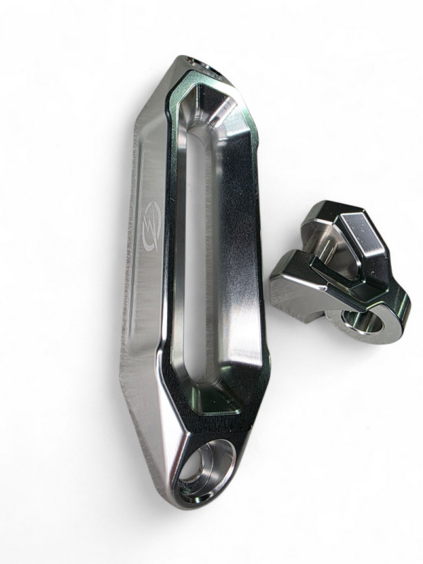 Elektric Off Road Winch Hawse Fairlead and Hook Combo with Anodized Finish - Part ELK-WFL110003