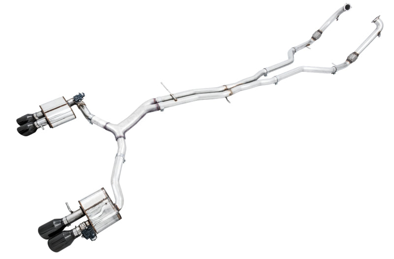 AWE Tuning Audi B9 S5 Sportback SwitchPath Exhaust - Non-Resonated (Black 90mm Tips)
