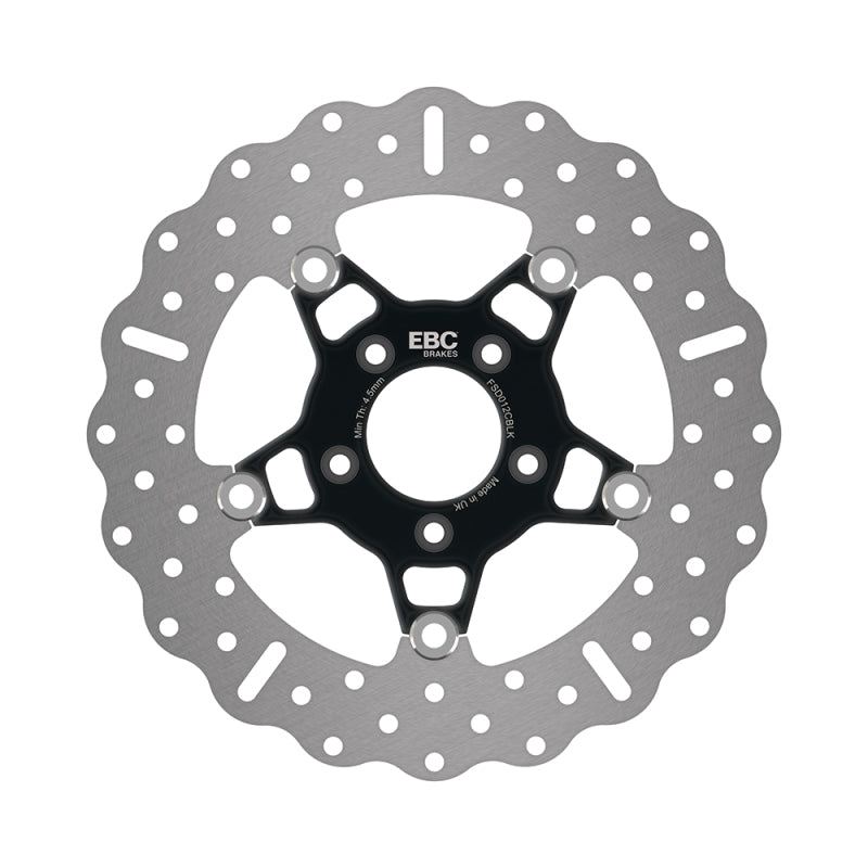 EBC Powersports FSD012CBLK Front Contoured Floating Brake Rotor for 2000-2003 Harley-Davidson Sportster XLH 883