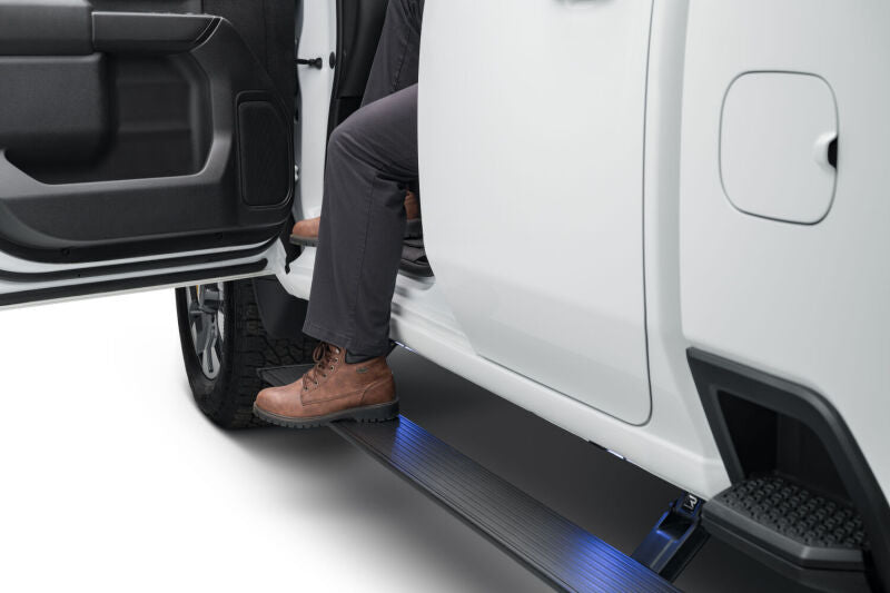 AMP Research PowerStep Plug-N-Play Automatic Running Boards for 2023-2026 Toyota Sequoia, Black - Part 76341-01A