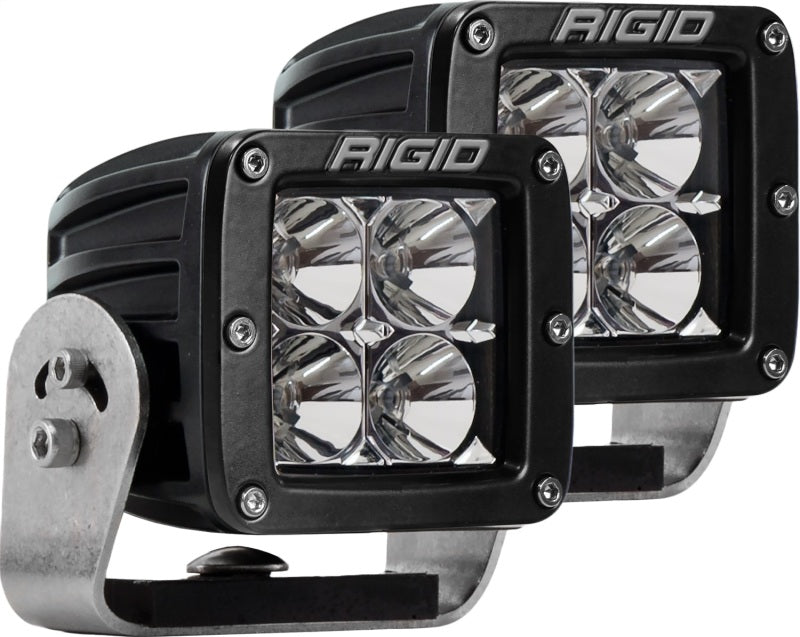 Rigid Industries D-Series Dually HD LED Flood Lights, Black, Set of 2 – Part RIG222113