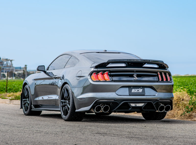 Borla 140837 ATAK Cat-Back Exhaust System with Chrome Tips for 2020-2023 Ford Mustang Shelby GT500