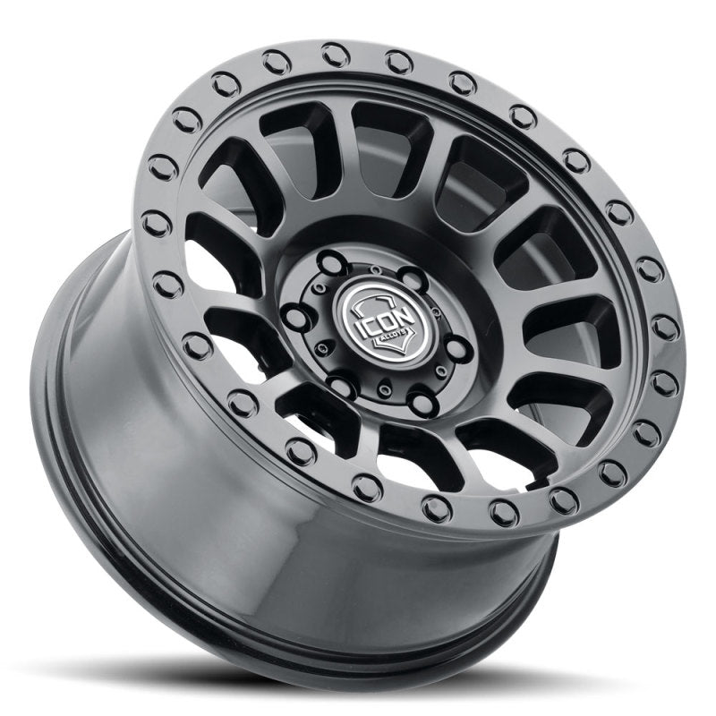 ICON Hulse 17 X 8.5 6 X 5.5 -0mm Offset 4.75in BS Double Black