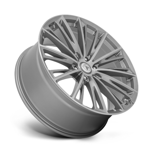Asanti Black ABL30 Corona 24x10-Inch Titanium Brushed Wheel, 6x5.5-Inch Bolt Pattern, +30 Offset