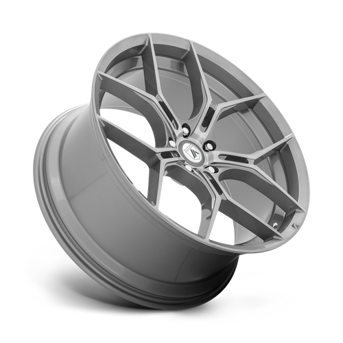 Asanti Black ABL-37 Monarch 20x9-Inch Titanium Brushed Wheel, 5x4.5-Inch Bolt Pattern, 38mm Offset