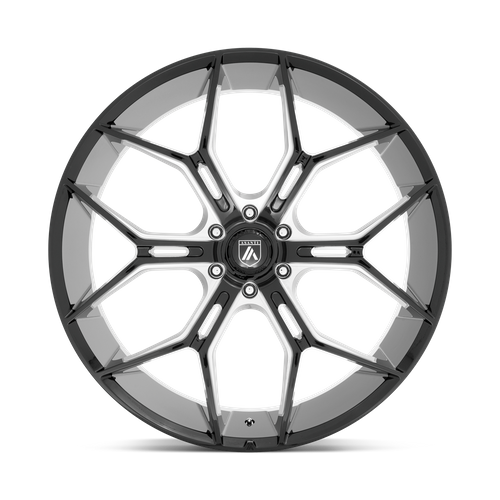 Asanti Black ABL-38 Monarch Truck 24x10 Gloss Black Milled Wheel, 6x5.5-Inch Bolt Pattern