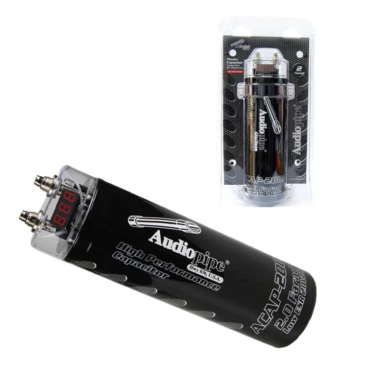 Audiopipe 2.0 Farad Power Capacitor - ACAP2000