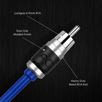 AudioControl Studio 2Ch 20' Double-Shielded Directional Twisted Pair RCA Interconnect: ACSI220