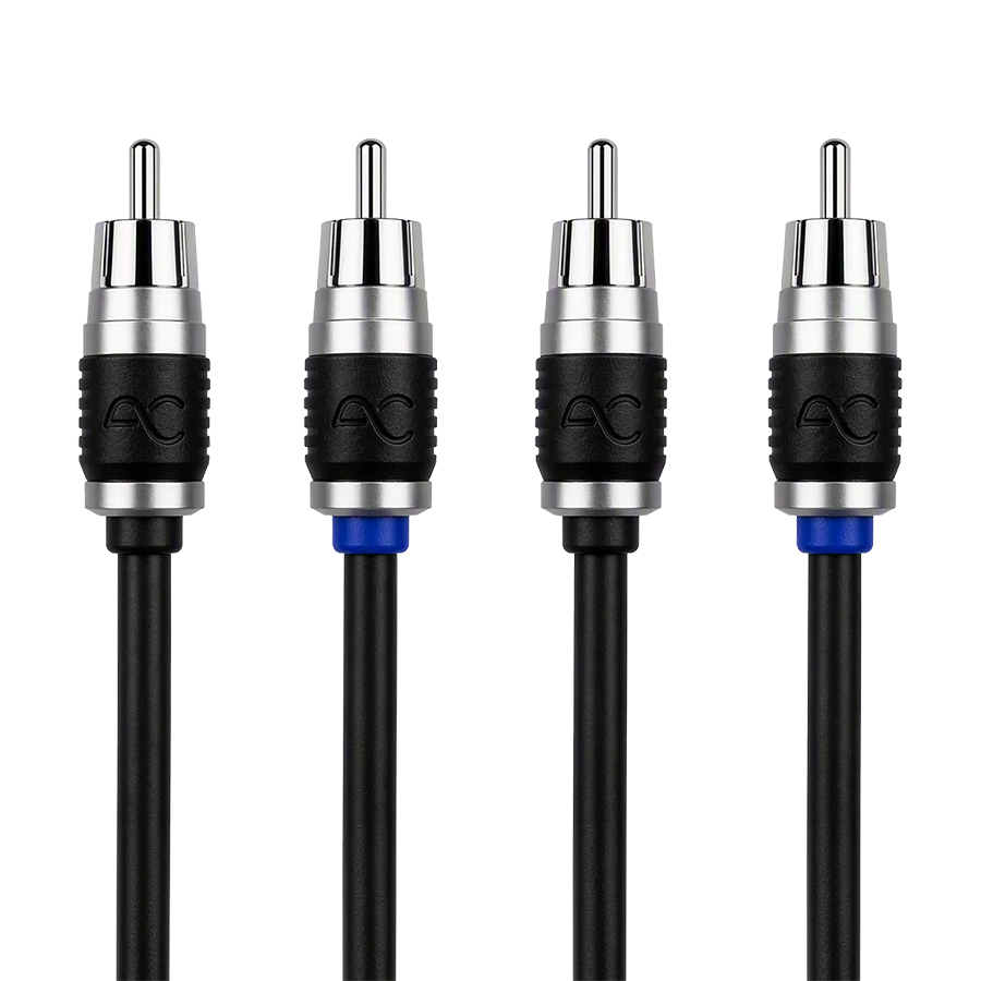 AudioControl Studio 4Ch 20' Double-Shielded Directional Twisted Pair RCA Interconnect: ACSI420