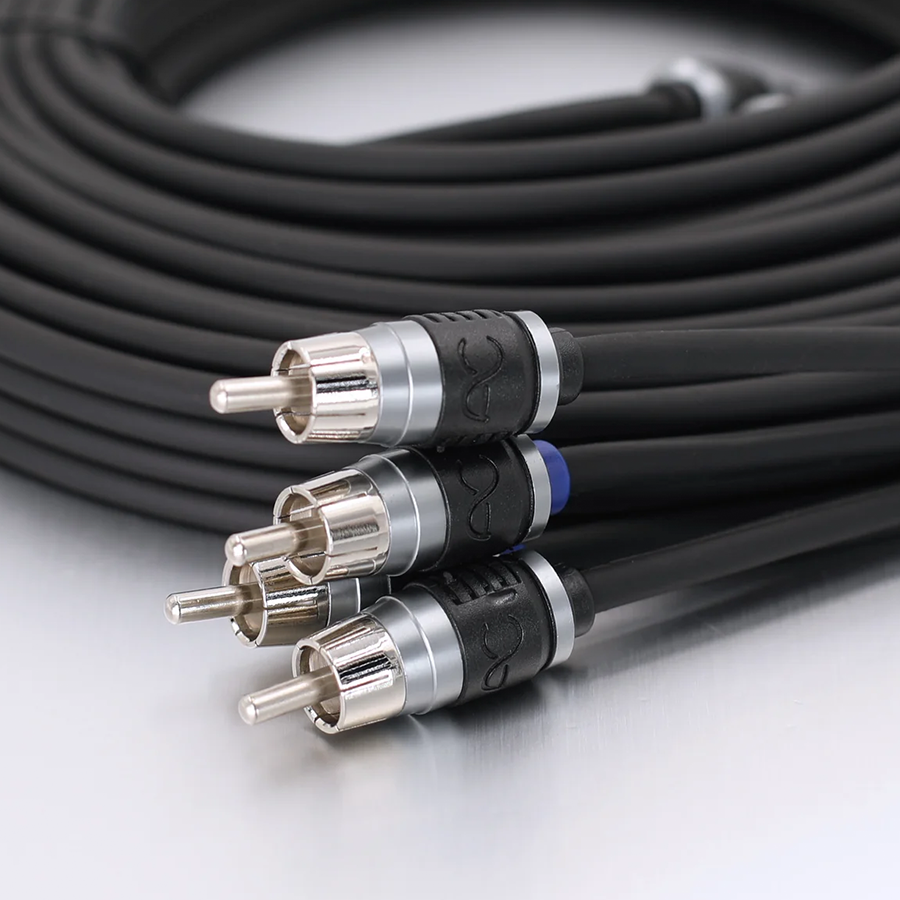 AudioControl Studio 4Ch 20' Double-Shielded Directional Twisted Pair RCA Interconnect: ACSI420