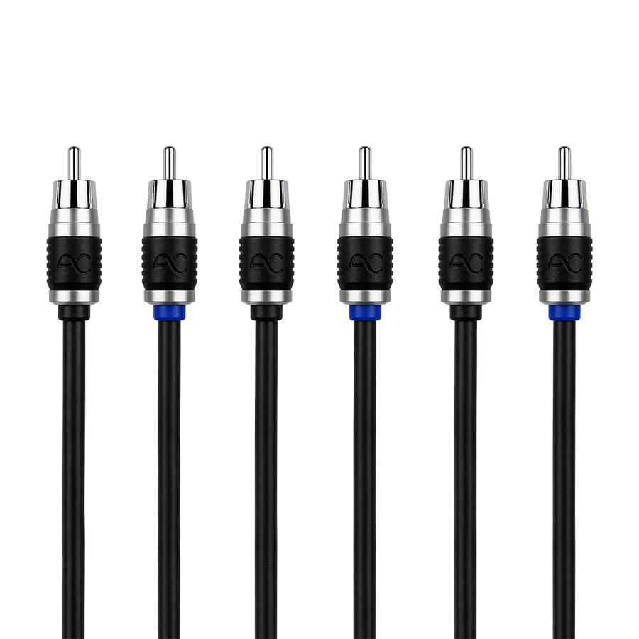AudioControl Studio 6Ch 12' Double-Shielded Directional Twisted Pair RCA Interconnect
