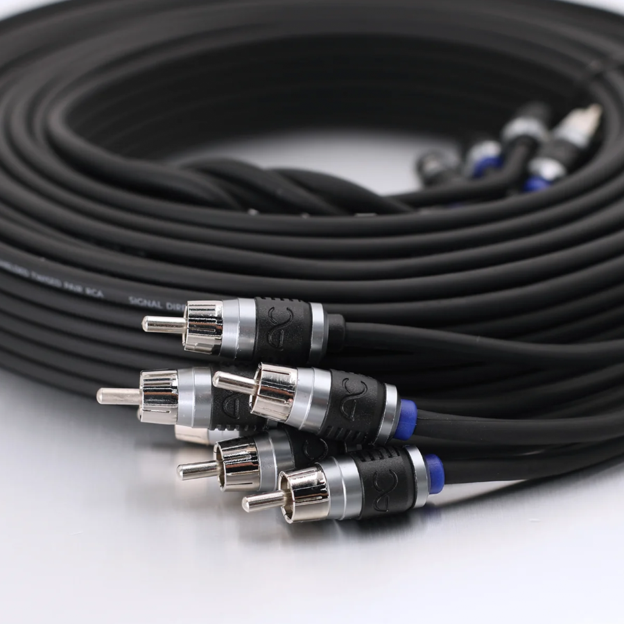 AudioControl Studio 6Ch 12' Double-Shielded Directional Twisted Pair RCA Interconnect